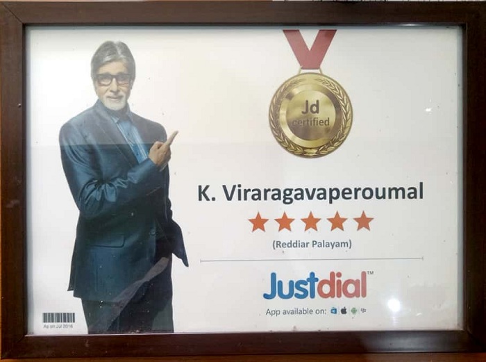 Award from Justdial